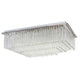 LED Deckenlampe Gemma Short 19-flg. 4560lm Chrom, Transparent in modernem Design mit glänzenden Details.