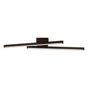 LED Ceiling light Linus Sidelong 1680lm Walnut in modern design for stylish lighting.