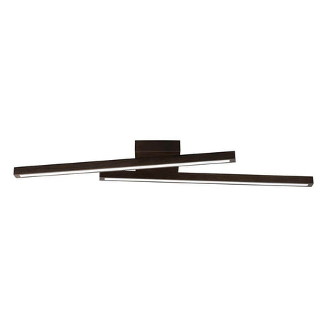 LED Ceiling light Linus Sidelong 1680lm Walnut in modern design for stylish lighting.