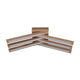 LED Deckenleuchte Linus Crossed 2520lm Eiche-Geölt in modernem Design mit Holz-Elementen.