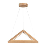 LED Hängelampe Legno aus geöltem Eichenholz, moderne Form, 1680lm, ideal für stilvolle Räume.