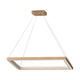 LED Hängelampe Legno 6160lm Eiche-Geölt - moderne Holzpendelleuchte für stilvolle Innenräume.