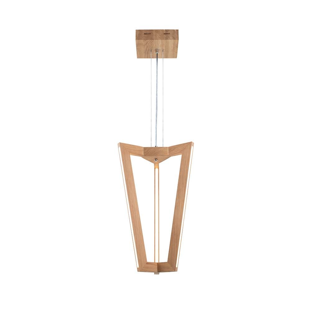 Lámpara LED colgante Leif 4000lm roble aceitado