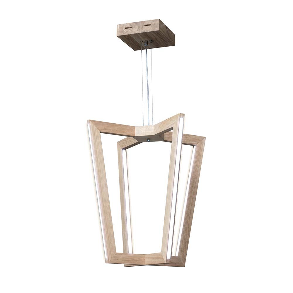 Lámpara LED colgante Leif 5320lm roble aceitado