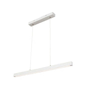 LED Suspension étroite avec variateur tactile 1050 lm, blanche au-dessus de la table, design moderne en blanc.