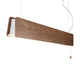 LED Hängeleuchte Oslo 1400-1500lm Braun - moderne Holzdesign Hängeleuchte mit Zugschalter