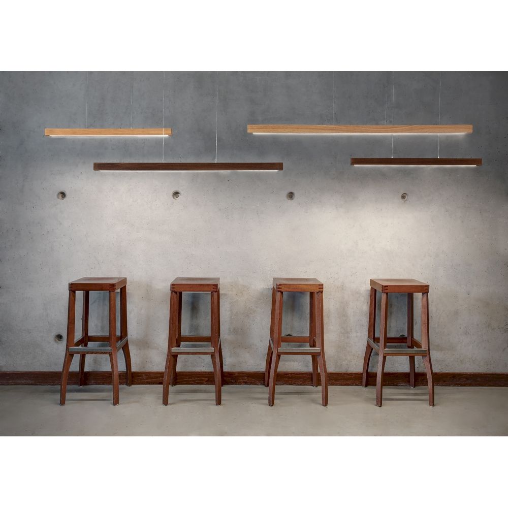Lámpara colgante LED Smal touch dimmer 1330lm roble-aceite