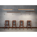 Lámpara colgante LED Smal touch dimmer 1330lm roble-aceite