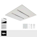 LED-Panel Apoli UGR <16, flache Deckenleuchte, blendfreies Licht, 620mm, 3600 Lumen, ideal für Büros.