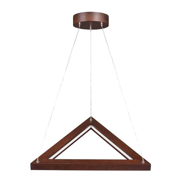 LED Pendelleuchte Legno 1680lm Nuss in modernem Design aus Holz, ideal für stilvolle Beleuchtung.