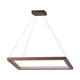 LED Pendelleuchte Legno 2940lm Nuss – elegante Holzpendelleuchte für stilvolle Wohnräume.