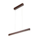 LED Pendelleuchte Smal 80cm Touch-Dimmer 1050lm Nuss in eleganter Holzoptik.
