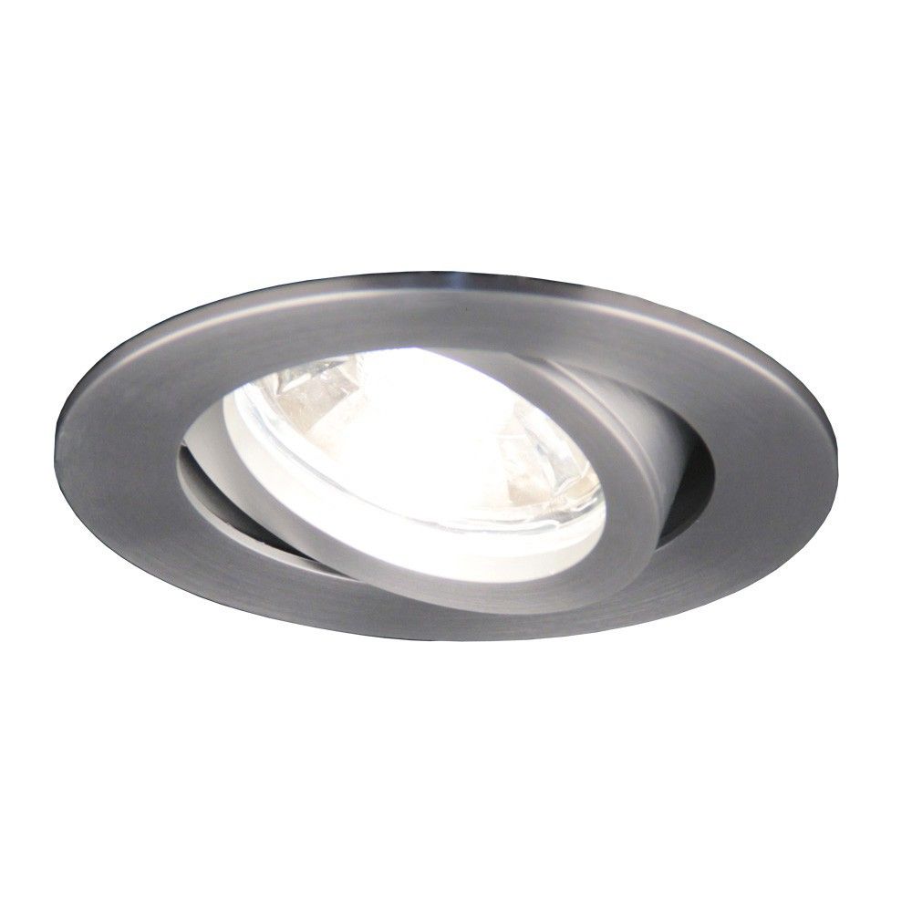 LED-Spot IP44 in modernem Design, schwenkbar für gedämmte Hohldecken mit geringer Einbautiefe.