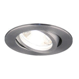 LED-Spot IP44 in modernem Design, schwenkbar für gedämmte Hohldecken mit geringer Einbautiefe.