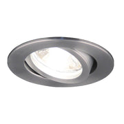 LED-Spot IP44 Brandschutz schwenkbar in Alu-Matt, flexibler Einbaustrahler für gedämmte Hohldecken