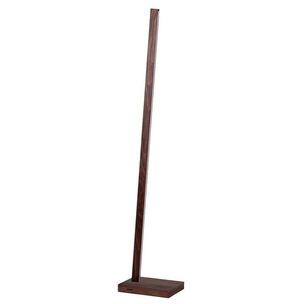LED Stehlampe Linus Touch-Dimmer 2000lm Nuss, schlanke Holz-Stehleuchte in Nussbaumoptik