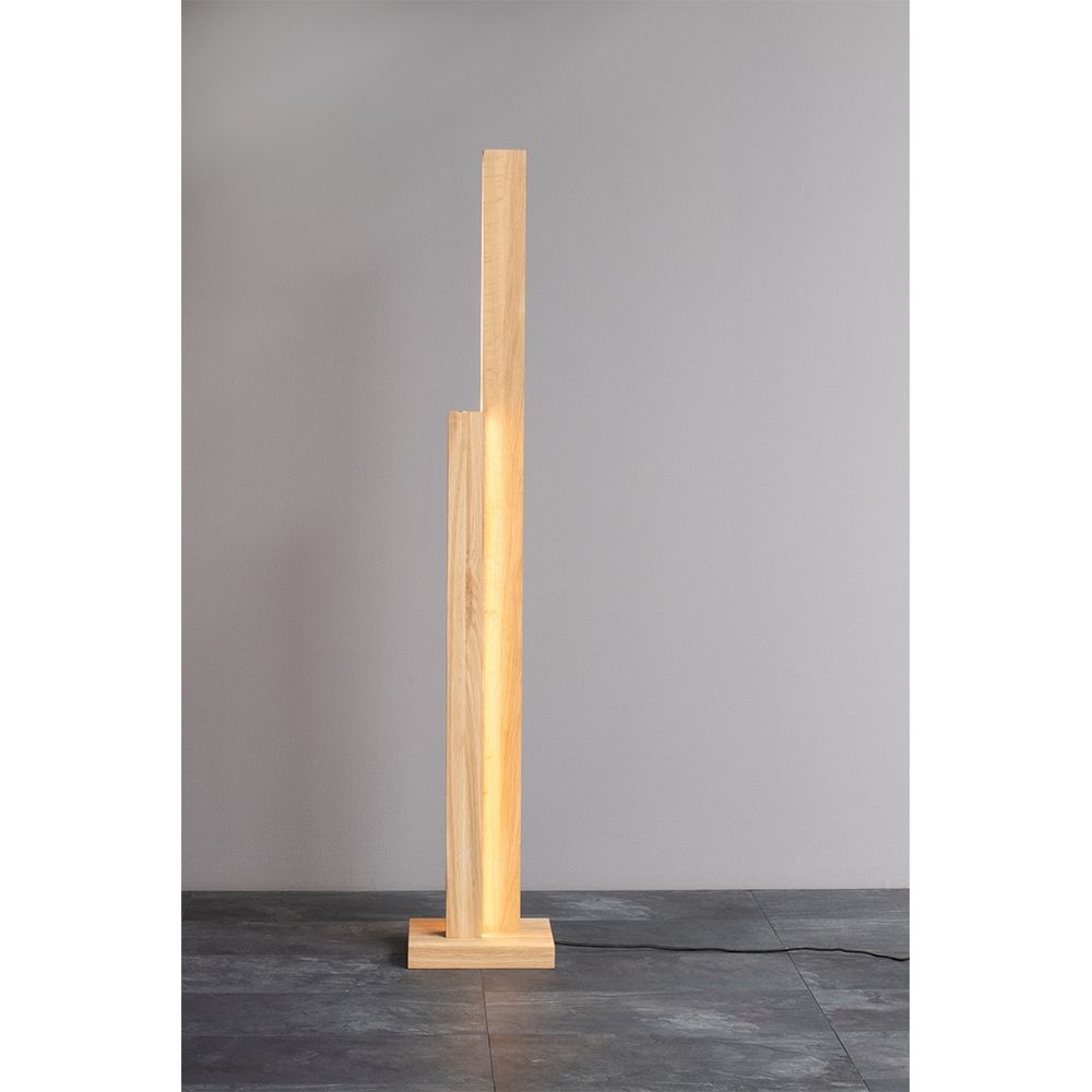 LED Stehlampe Manhattan Touch-Dimmer 3500lm Eiche-Geölt