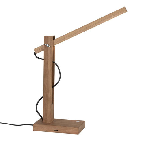 LED table lamp Tukan touch dimmer 490lm oak-oiled