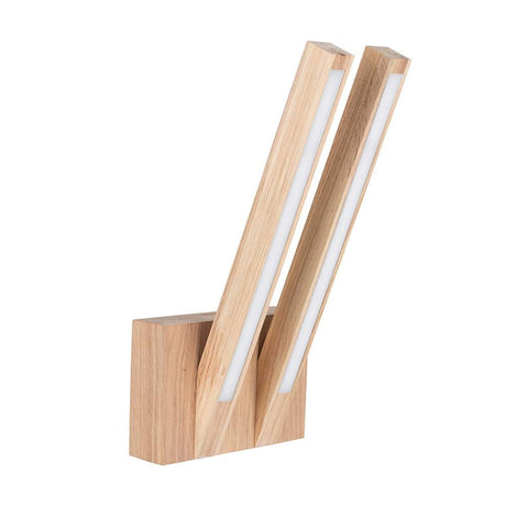 LED Linus wall light 700 lm oiled oak with modern design made of oiled oak for stylish lighting.