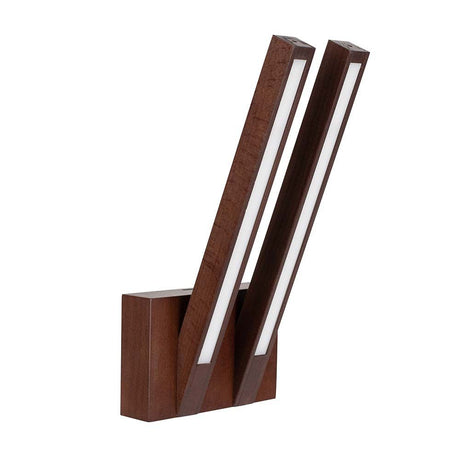 LED Wandleuchte Linus 700lm Nuss in modernem Design mit Holzfinish für stilvolle Beleuchtung.
