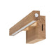 LED Wandleuchte Smal Touch-Dimmer 490lm Eiche-Geölt mit modernem Design aus geöltem Eichenholz.
