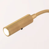 LED wall light Switch reading light brass