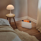 LED Humidifier &amp; Aroma Diffuser Ben with Fireplace Effect Light