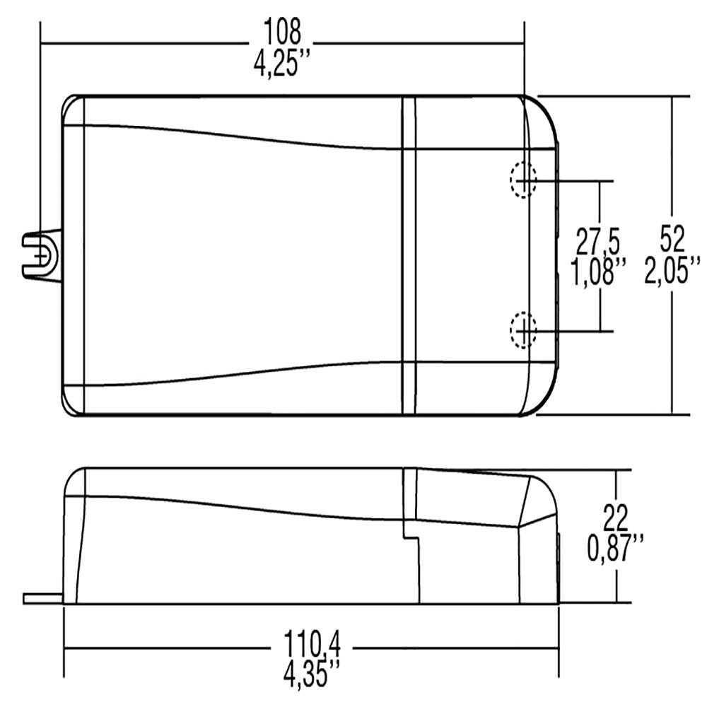 LED -minimuuntaja Dali Klein 20W 24V