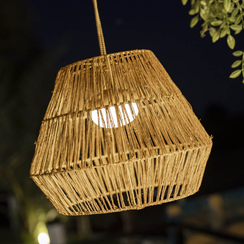 Lampe de suspension naturelle IP54