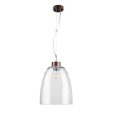Pendellampe Campana Nussbaum, Transparent
