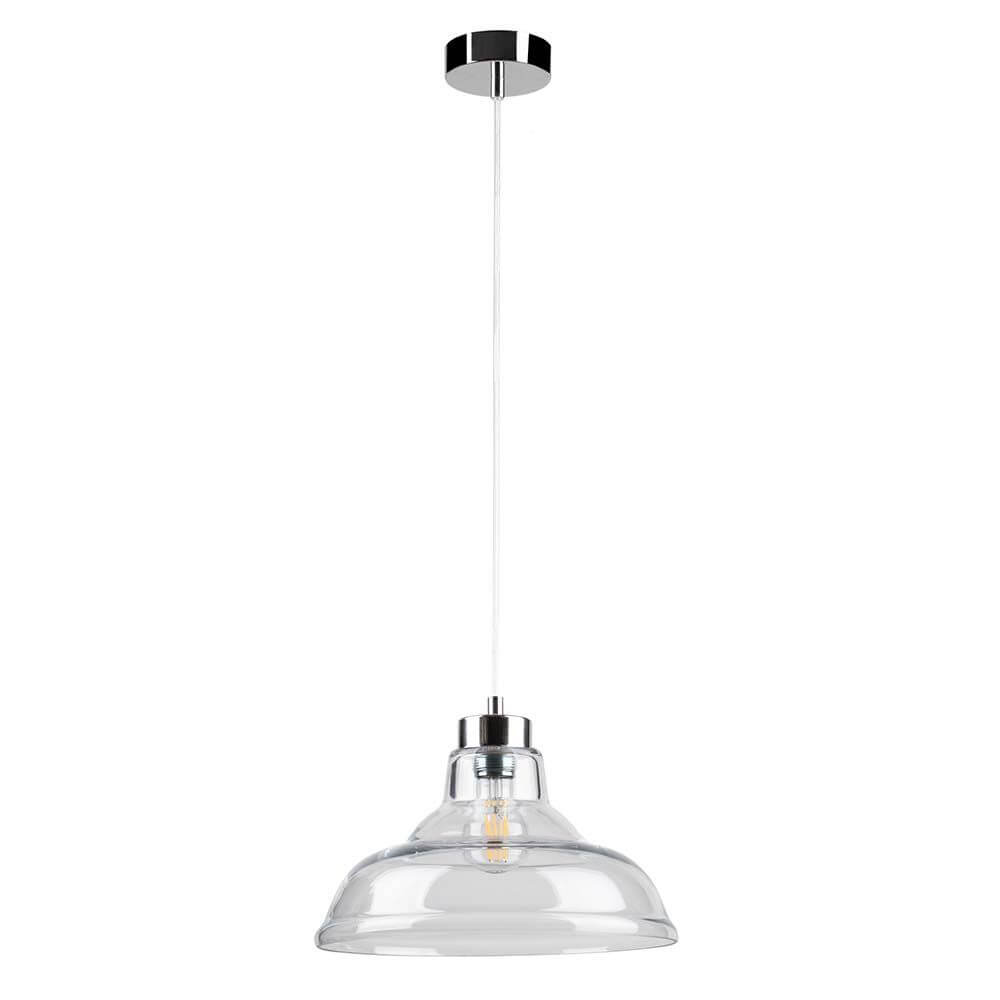 Lampada a sospensione avino Chrome, trasparente