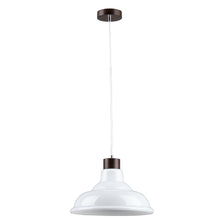 Pendelleuchte Avino Nussbaum, Weiß, Transparent