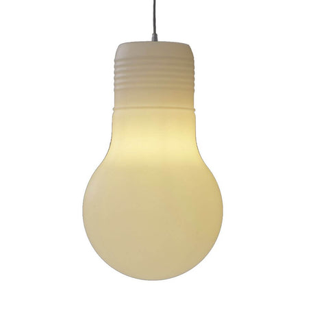 Lámpara colgante Balby en forma de bombilla, iluminación moderna e informal para su hogar.