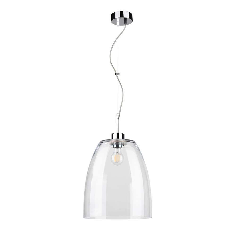 Pendant lamp Campana Chrome, Transparent