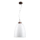 Pendelleuchte Campana Nussbaum, Weiß, Transparent hängend mit elegantem Design und klarer Glasstruktur.