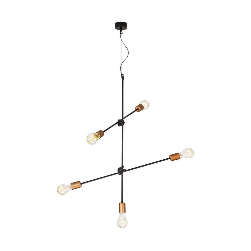 Lampe suspendue rétro bâton 5-FLG. Orcolore