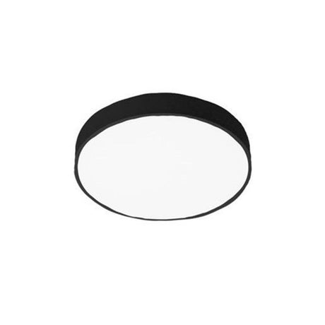 Luz de techo LED Rondo Highpower en forma redonda elegante con marco de metal negro para una iluminación sin deslumbramiento.