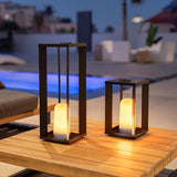 Siroco LED table &amp; outdoor floor lamp flame effect