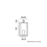 Tavolo a LED SIROCO e effetto fiamma della luce del pavimento esterno