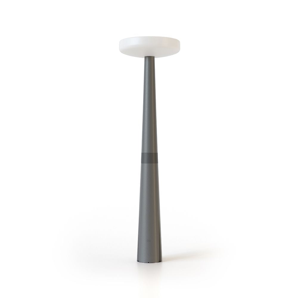 LED Solar Mast Lamp Paquita Gray