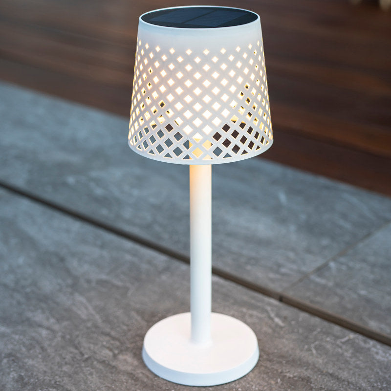 5 en 1 lampe debout et de table GRETA réglable avec la broche moulue blanche