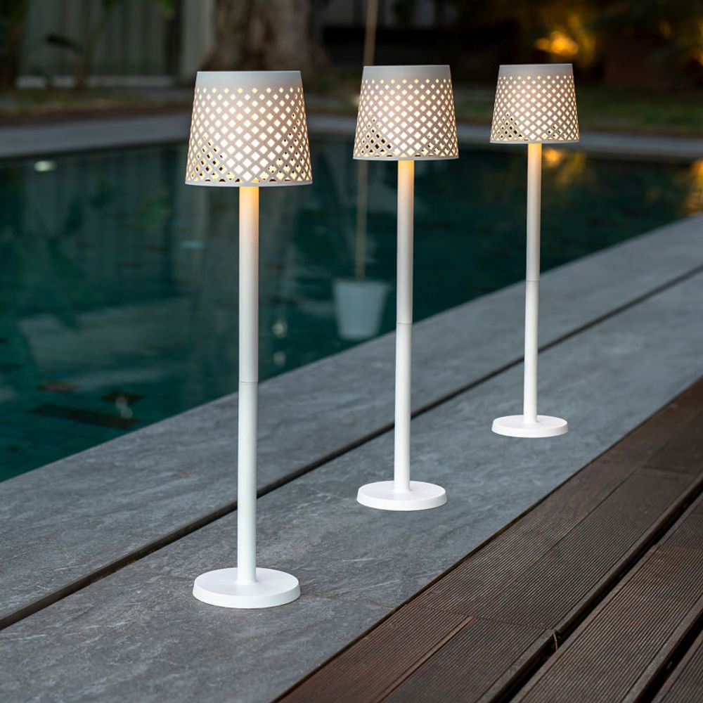 5 in 1 standing and table lamp Greta adjustable with the ground spit white