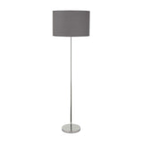 Stehlampe Hotel 168cm Stoffschirm Grau