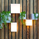 Wally LED Solar Wandlampe mit Bewegungssensor, wetterbeständig und elegant, ideal für Innen- und Außenbereich.