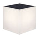 Wally LED Solar Wandleuchte in würfelförmiger, eleganter Design mit Bewegungssensor und Dämmerungssensor.