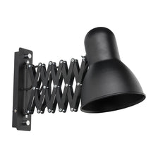 Wandlampe Harmony Ausziehbar Schwarz, schwarze ausziehbare Metall-Wandleuchte mit verstellbarem Arm