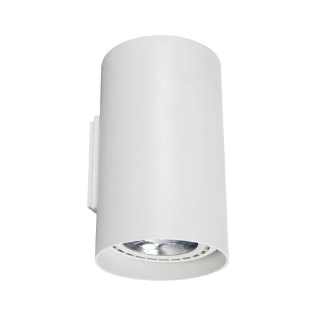 Tube 2-light wall light in white made of metal, modern and decorative wall lighting for your home.