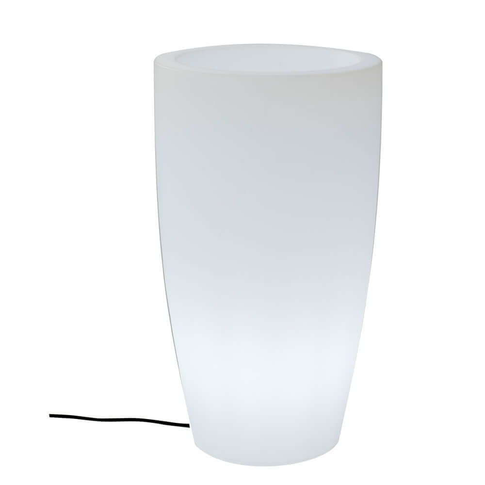 LED beleuchteter Dekotopf Bambu Mini mit Akku und Fernbedienung