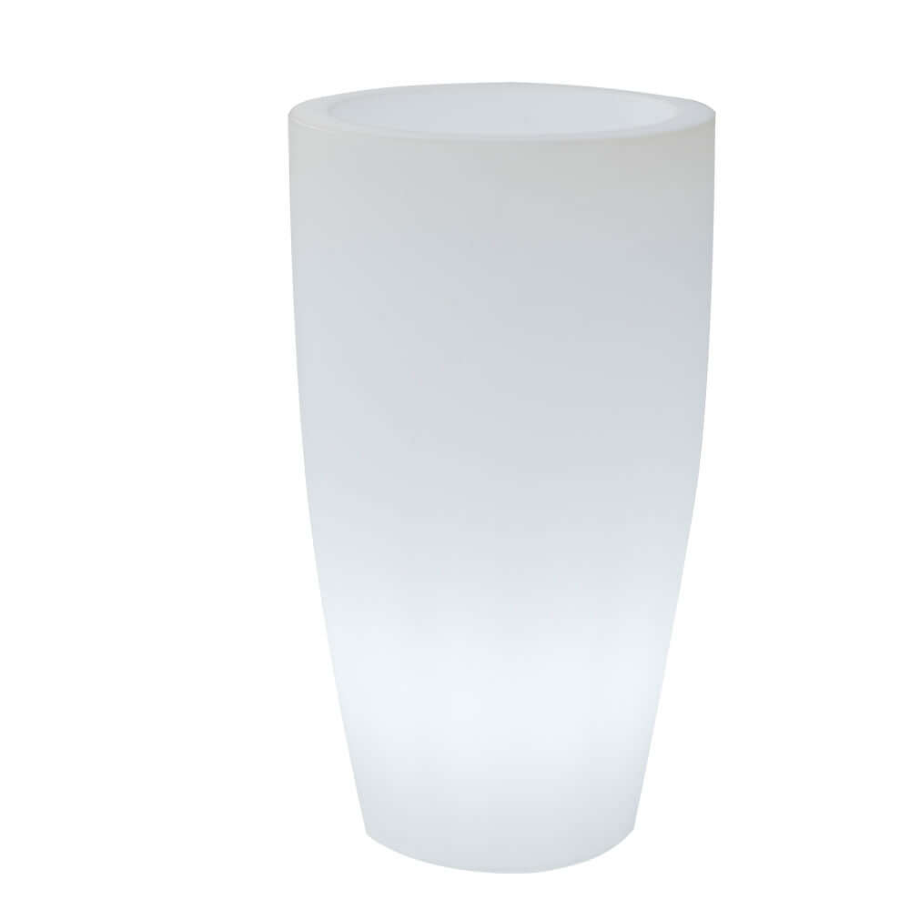 LED beleuchteter Dekotopf Bambu Mini mit Akku und Fernbedienung