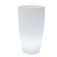 LED beleuchteter Dekotopf Bambu Mini mit Akku und Fernbedienung in zylindrischer, transparenter Form.